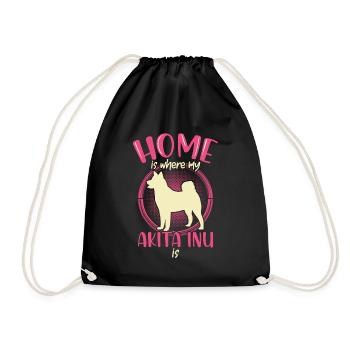 Akita Inu est ma maison Shiba Inu - Sac de sport léger - noir - Devant