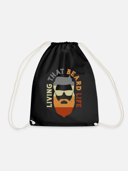 Beard Lover Bearded Man Living - Turnbeutel - Schwarz