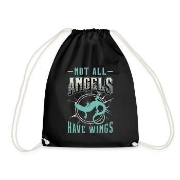 Scinques Tous les anges n’ont pas d’ailes Animaux exotiques - Sac de sport léger - noir - Devant