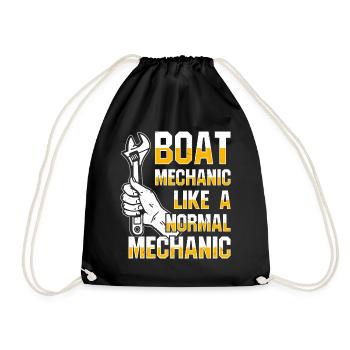 Mechanical Engineer Engineer Profession - Drawstring Bag - black - Front