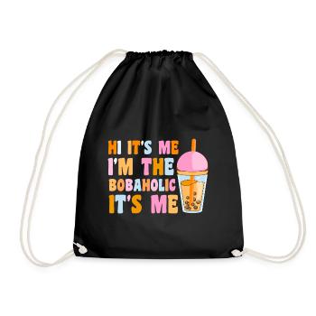 Bubble Tea Drink Pearl Milk Tea Lover Kawaii - Sac de sport léger - noir - Devant