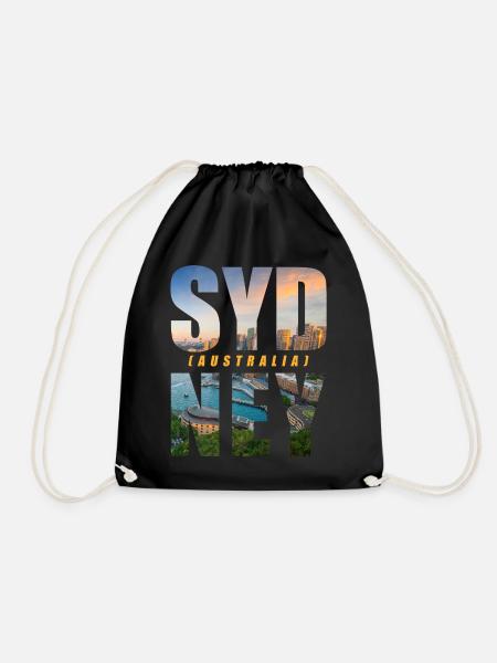 Sydney Australien Souvenir - Turnbeutel - Schwarz