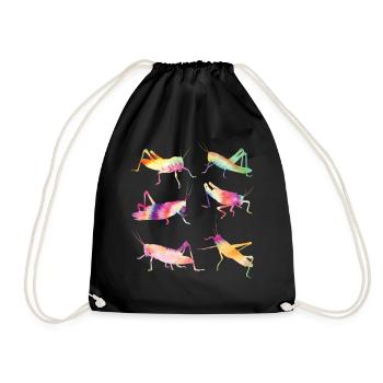 Grasshopper TIE DYE Vintage Grasshopper - Sac de sport léger - noir - Devant