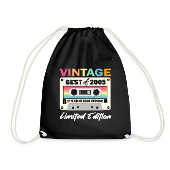 Best of 2005 - zum 19. Geburtstag Limited Edition - Turnbeutel - Schwarz - Vorne