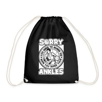 Sorry You Have To Guard Me Basketballer Basketball - Turnbeutel - Schwarz - Vorne