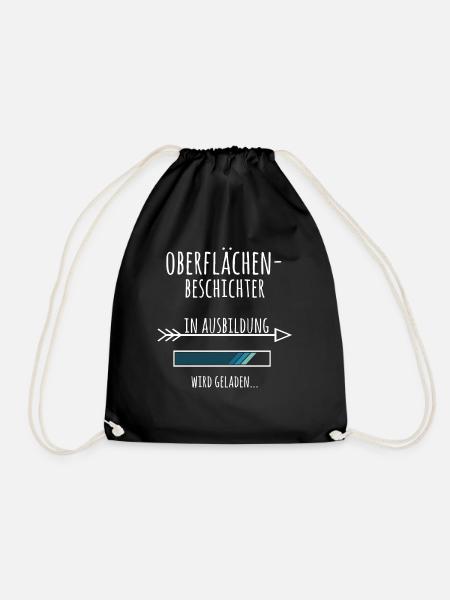 Oberflächenbeschichter Ausbildung Geschenk - Turnbeutel - Schwarz