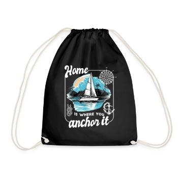 marin voilier voilier voilier voilier yacht - Sac de sport léger - noir - Devant
