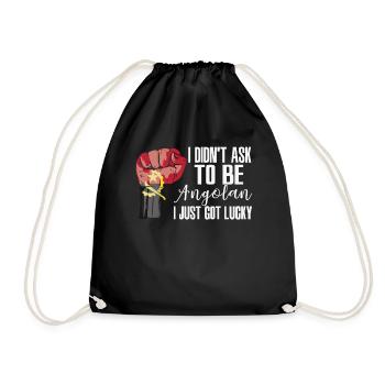Fierté angolaise cultivée Drapeau angolais - Sac de sport léger - noir - Devant