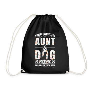 Tante & Chiens Maman - Sac de sport léger - noir - Devant