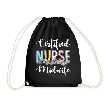 Infirmière sage-femme certifiée - Sac de sport léger - noir - Devant