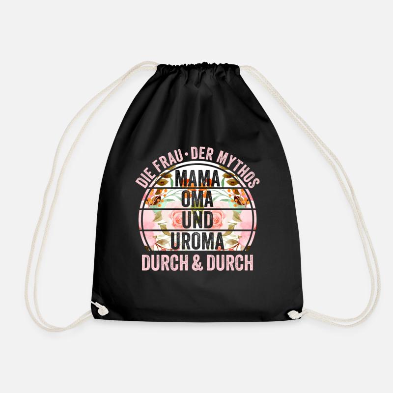 Mutter Mama Oma Uroma - Turnbeutel - Schwarz