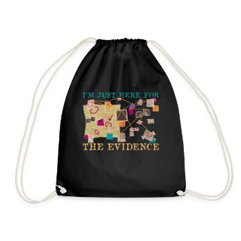 Je suis juste ici pour la criminologie des preuves - Sac de sport léger - noir - Devant