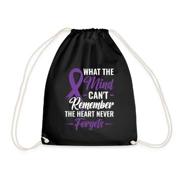 Mind Can't Remember Heart Never Forget - - Drawstring Bag - black - Front