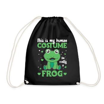 c’est mon costume humain je suis vraiment une grenouille - Sac de sport léger - noir - Devant