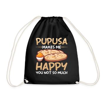 Pupusa Food Salvadoran Dish Tortilla - Sac de sport léger - noir - Devant