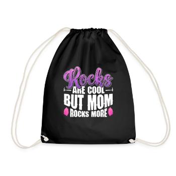 Géologue Mère Pierre Collectionneuse Pierres Géologie Maman - Sac de sport léger - noir - Devant
