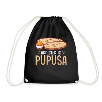 Pupusa Food Salvadoran Dish Tortilla - Sac de sport léger - noir - Devant