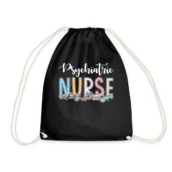 Idée cadeau pour les infirmières psychiatriques - Sac de sport léger - noir - Devant