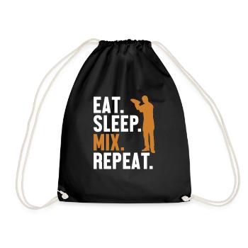Eat Sleep Mix Repeat Bartender Mixologist Barman - Sac de sport léger - noir - Devant