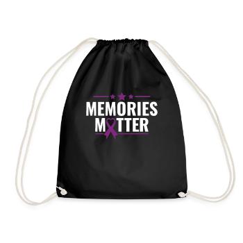Memories Matter - Alzheimer's Awareness Dementia - Drawstring Bag - black - Front