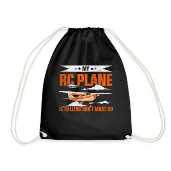 Mon avion RC appelle et je dois aller Modèle - Sac de sport léger - noir - Devant