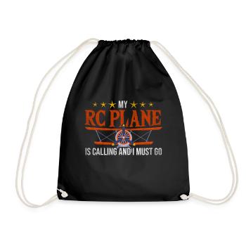 Mon avion RC appelle et je dois aller Modèle - Sac de sport léger - noir - Devant