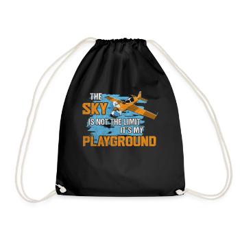 Sky Is Not The Limit Its My Playground Model - Turnbeutel - Schwarz - Vorne