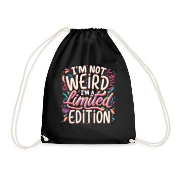 Je suis une Vintage Grafitti en édition limitée Déclaration - Sac de sport léger - noir - Devant