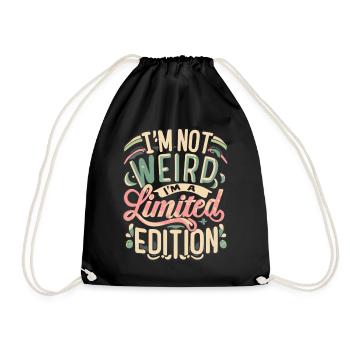 Je suis un Street Art rétro en édition limitée - Sac de sport léger - noir - Devant