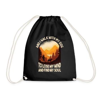 Dog Dog Owner Accessories Dog Lover Funny - Drawstring Bag - black - Front