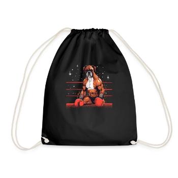 Boxer Dog Races Boxer Dogs Accessoires Propriétaires de chiens - Sac de sport léger - noir - Devant