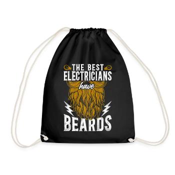 Beard Lover Bearded Man - Drawstring Bag - black - Front