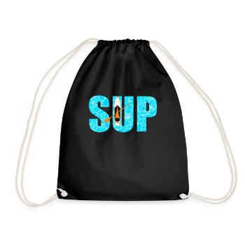SUP Paddleboarding - Drawstring Bag - black - Front