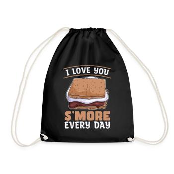 S’mores je t’aime S’more tous les jours Guimuves - Sac de sport léger - noir - Devant