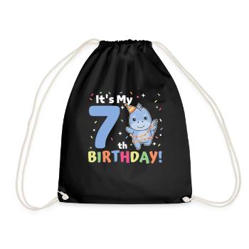 Dino pour les enfants de 7 ans - Sac de sport léger - noir - Devant