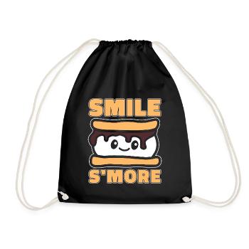S'mores Smile S'more Loves Roasting Marshmallows - Turnbeutel - Schwarz - Vorne