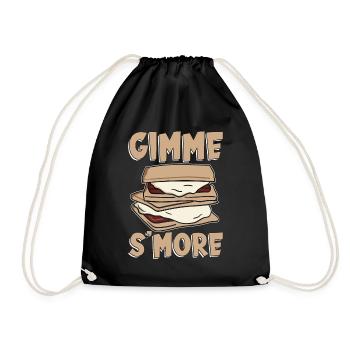 S'mores Gimme S'more Campers Roasting Glamping - Turnbeutel - Schwarz - Vorne