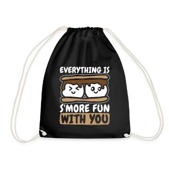 S’mores Tout est S’plus amusant avec toi Camping - Sac de sport léger - noir - Devant