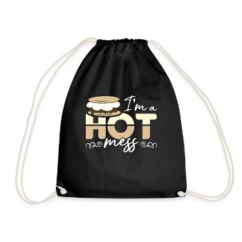 S’mores I’m A Hot Mess Loves Glamping Roasting - Sac de sport léger - noir - Devant