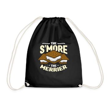 S'mores The S'more The Merrier Roasting Campers - Turnbeutel - Schwarz - Vorne