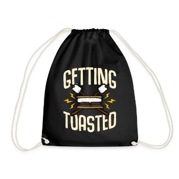 S’mores Getting Toasted Loves Camping Marshmallows - Sac de sport léger - noir - Devant