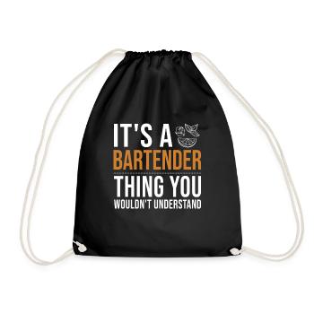 C’est un truc de barman Barman Barman Barmaid - Sac de sport léger - noir - Devant