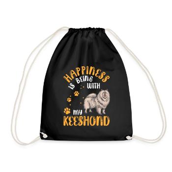 Wolfsspitz vous rend heureux Spitz allemand - Sac de sport léger - noir - Devant