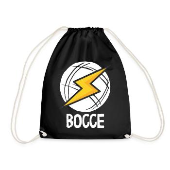 Bocce Spruch Bocce Ball mit Jack Bocci Game Bocce - Turnbeutel - Schwarz - Vorne