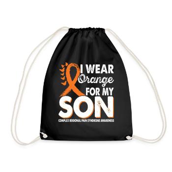 Portez de l’orange pour le soutien du fils pour - Sac de sport léger - noir - Devant
