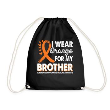 Wear orange for the Brother Crps Awareness - Drawstring Bag - black - Front
