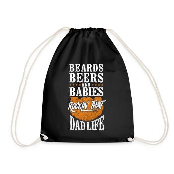 Beard Lover Bearded Man Dad Ginger - Turnbeutel - Schwarz - Vorne