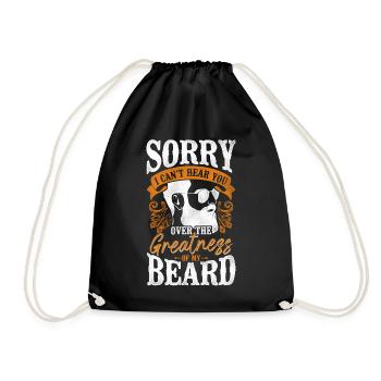 Amant barbe Homme barbu Désolé je - Sac de sport léger - noir - Devant