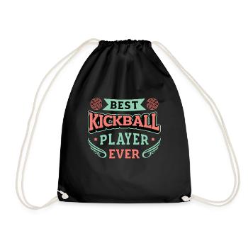 Kickball Best Kickball Player Competitive Sports - Turnbeutel - Schwarz - Vorne