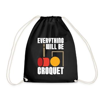 Croquet tout sera Croquet Outdoor Game - Sac de sport léger - noir - Devant